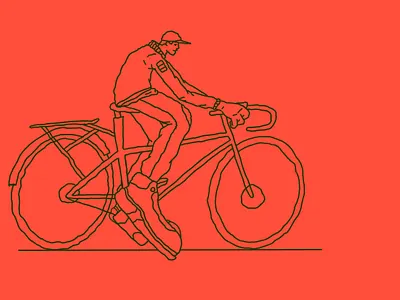 I like to ride my bicycle character editorial illustration line line drawing lineart lines study