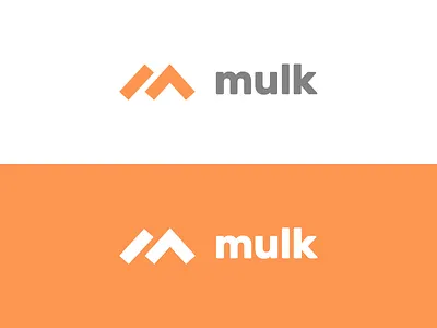 Mulk Logo branding mulk orange