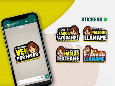 STIKERS WHATSAPP animation character characterdesign design icon illustraion illustration illustrator