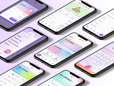 Dapper crypto wallet app banking app crypto cryptocurrency cryptocurrency app finance app fintech mobile ui neomorphism ui design wallet ui