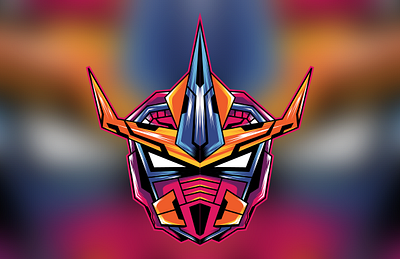 Gundam vector art work design gundam illustration mecha robot vector