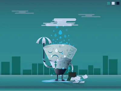 Colorstrations: Blue cheese blends blue cheese blueberry gogurt color illustration midnight shapes texture