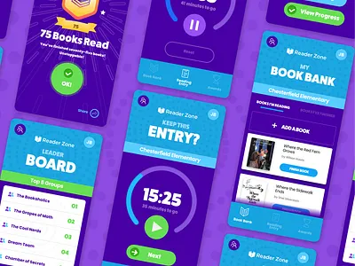 ReaderZone Mobile Application agency books design education education app educational figma illustration inventive mobile app mobile app design mobile design reading reading app reading book ui ux uxui