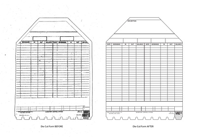 "KARDEX" Form Recreation form design layout design recreation