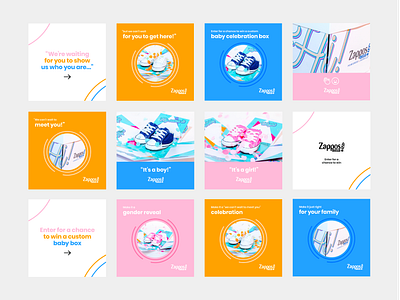 Zappos Maternity Campaign Examples ad ad campaigns ads baby boy campaign carousel competition gender reveal gif girl graphic design infant promo reveal signup sweepstakes video