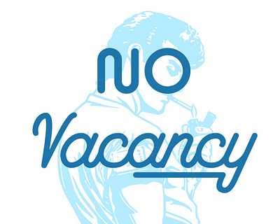 No Vacancy illustration vector