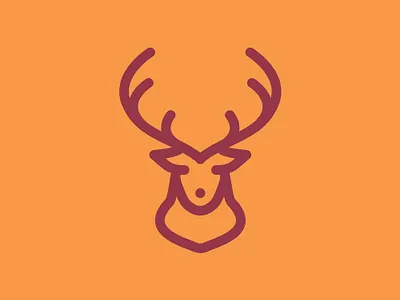 Day 10 - Deer - 100 Icons Daily 100days animal deer design icon illustration leeayr logo minimal vector