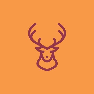 Day 10 - Deer - 100 Icons Daily 100days animal deer design icon illustration leeayr logo minimal vector