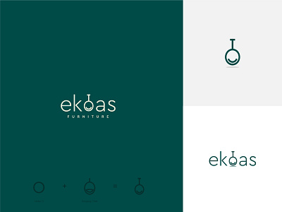 Ekoas Furniture adobeillustator art furniture logo