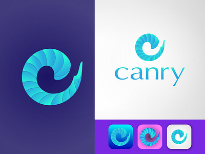 Canry logo design C letter mark 2020 trend brand design c letter design c letter mark c logo c logos c mark concept design designs flat illustration logo logotype minimalist ui ux uxdesign vector