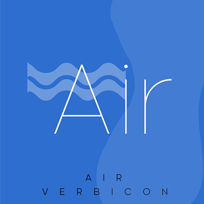 VERBICON Air branding design editing icon icon design iconography icons minimal minimalist minimalist logo photoshop typography verbicon