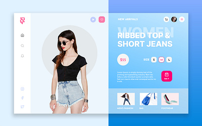 Mockup Interface Design for E Commerce Store mockup ui ui ux design ui designer ux ux designer