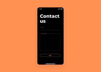 Daily ui 028 — Contact Us contact us dailyui dailyui028