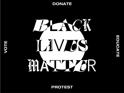 Black Lives Matter adobe illustrator conceptual custom type design graphic design logo typography vector