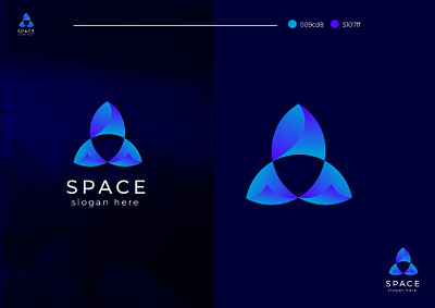 SPACE Slogan here Compnay Logo creative logo graphicdesign logo logodesign logotype minimalist logo mordern logo