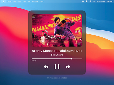 Music Player Series - Day 05 apple apple design big sur clean dailyui design hiu ios mac macos minimal music music app ui music player simple ui ux