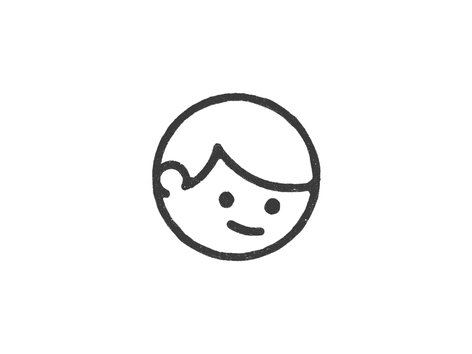 0244 - FbyF animation design frame by frame gif handmade icon illustration ipad pro kid loader logo procreate retro smile ui vintage
