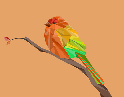 Polygonal Bird adobe adobe photoshop art bird branding colorful creative graphic graphic design graphicdesigner photoshop poster vector