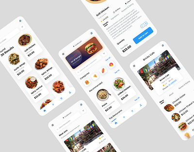 Food Ordering App adobexd app app design food app food delivery food ordering app online food order online shop ui ui design ux