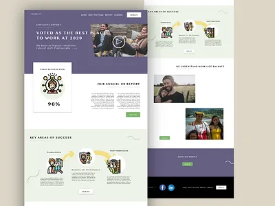 HR Microsite Design design graphic design illustration ui ux web web design website