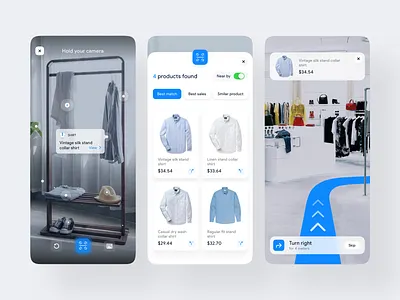 AR Navigation based Online Shop augmented reality augmentedreality best shot design direction fashion map navigation online popular product scan shirt shop ui ux