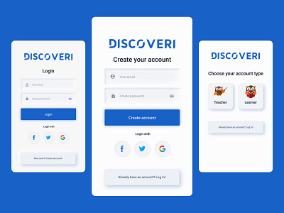 NEUMORPHISM MOBILE APP LOGIN login mobile app design mobile ui neumorphic neumorphism register