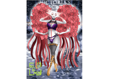 Victoria Secret Angel angel angeldust digital art fanart fashiondesigns hazbin hotel illustration lingerie runway senxual sexy victorias secret wings