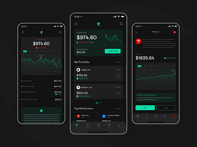 Bamboo App Redesign (Concept) design finance interface invision studio ui ui ux design ui concept