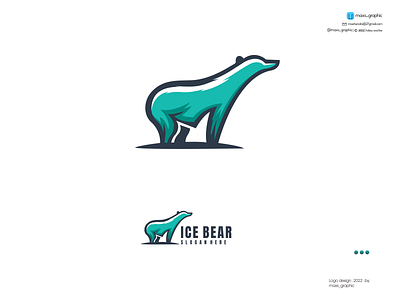 Ice Bear Logo branding design icon illustration logo logo design logotype vector