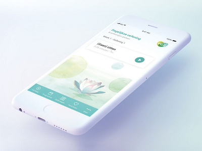 VGZ Mindfulness App v2 agency android app branding design exercise illustration iphone lotus m2mobi mindfullness mindfulnes mindfulness mobile move4mobile ui ux