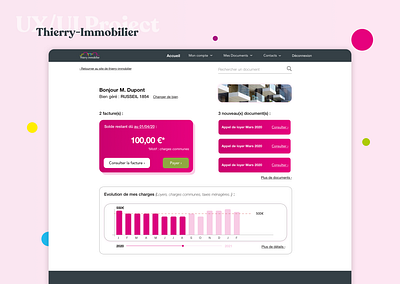 Real estate redesign | Thierry Immobilier creation design french redesign ui uidesign ux uxdesign website