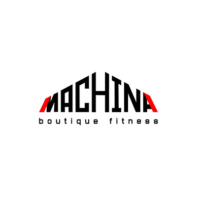 Machina logo design branding design fitness illustration logo minimal vector