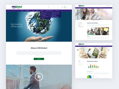 MEGlobal ui ux web website