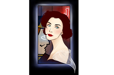 audrey horne audrey horne digital art illustration pocker twin peaks