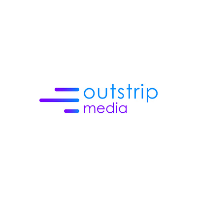 outstrip media logo design branding design illustration logo media minimal vector