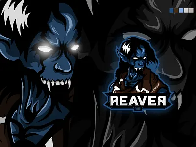 Mascot Logo Esport 2d art branding design esportlogo esports legacyofkain mascot mascot logo mascotlogo raziel reaver soul vampire