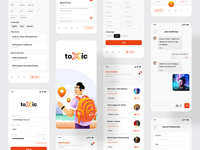 Toxic | Travel Guide Appointment & Booking App app app design app ui design appointment best dribbble shot clean ui creative design devignedge illustration mobile mobile app mobile app design mobile design mobile ui travel travel app ui ui design uidesign