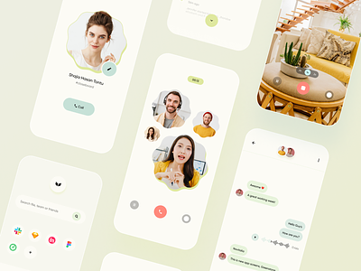 Greenstone 1.0 app application component design system figma greenstone ios messaging minimal ui ui kit video call