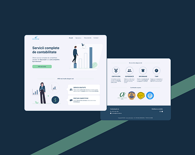 Accountant Homepage desktop design accountant accountant website accounting call to action cards desktop design finance business footer header homepage design icons illustration navbar navigation bar ui ui design uiux ux design uxdesign