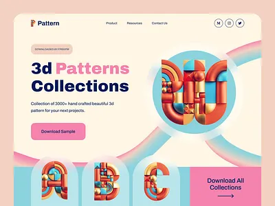 Patterns Library Landing page 2021 trend landing landing page pattern patterns ui uiux ux website
