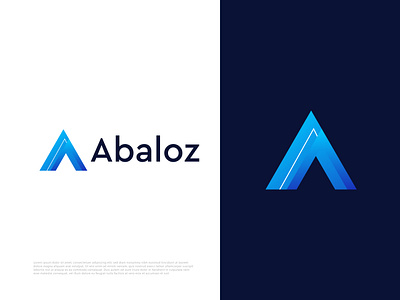 A letter logo design for Abaloz a a logo a mark abstract abstract logo agency app icon app logo brand and identity branding branding agency branding design business identity letter logo lettering logo logo mark logodesign logodesigns logotype