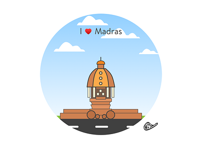 Valluvar Kottam, Chennai chennai chennai designer design madras places sketch app sketching vector artwork