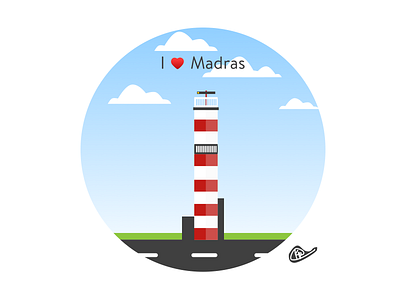 Light House, Chennai chennai chennai designer design madras sketch app sketching vector artwork