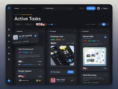 Task Dashboard app design dark ui main screen manager mobile app product design task ui uiux ux