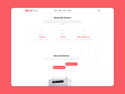 Red Light Therapy Website design ecommerce health healthcare illustration iphone logo mobile red light responsive responsive design responsive web design responsive website responsive website design therapy ui webdesign website