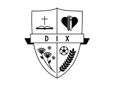 Dix Family Crest - WIP adobe illustrator bible coat of arms creative design family family crest flowers iteration pencil soccer sparkles vector wip woodworking work in progress