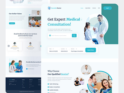 Medical Consultation Landing Page Design all consultation doctor healthcare hospital hospital website landing page medical medical care medical consultation medical consultation website medical website medicine medicine product syful ui web web ui web ux website