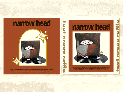 Narrow Head Test Press Graphics art direction digital design graphic design social media post