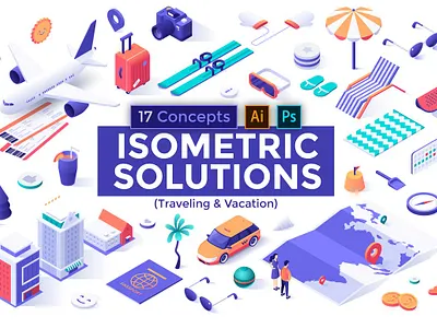 Isometric Solutions Mini. Part 4 background banner business concept design development floral icon icons illustration plan process strategy vector watercolor web design website website concept website design websites