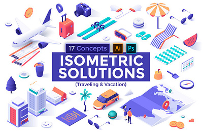 Isometric Solutions Mini. Part 4 background banner business concept design development floral icon icons illustration plan process strategy vector watercolor web design website website concept website design websites